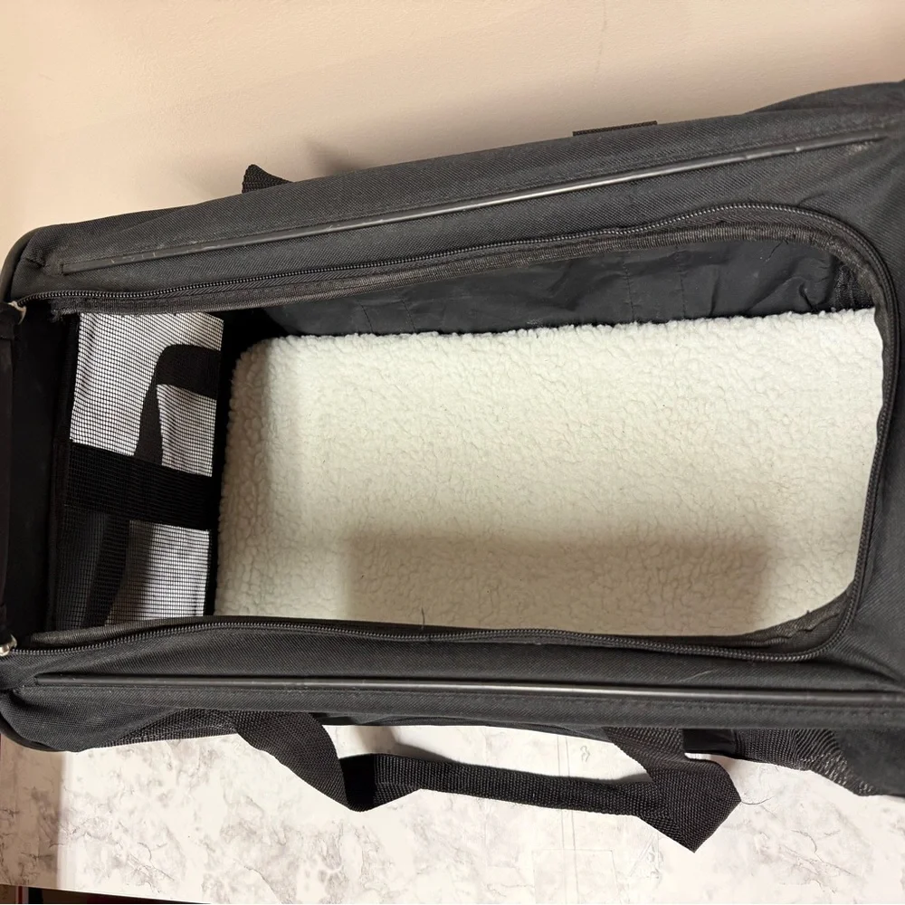 Black Pet Travel Carrier